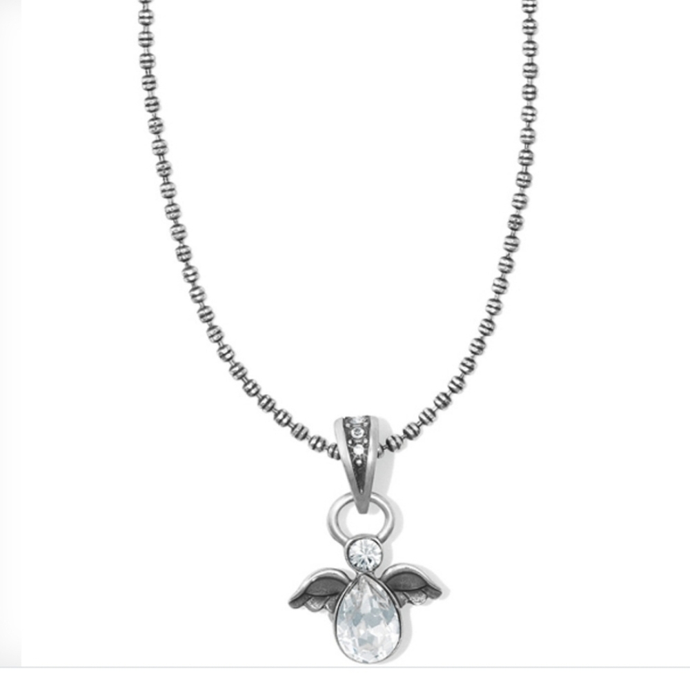 Brighton "HEAVENLY ANGEL" Pendant Necklace MSRP $52 w Swarovski Crystal Accents